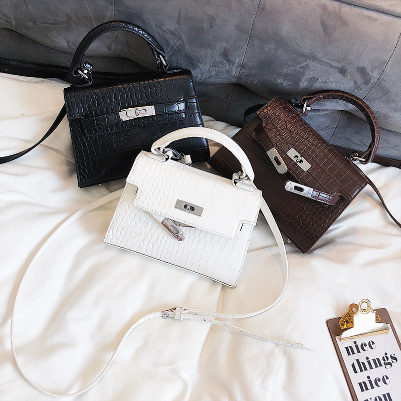 Cross-border bag Mu Linhua 2019 new trendy female bag lock fashion shoulder bag portable messenger bag Kelly bag - Image 8