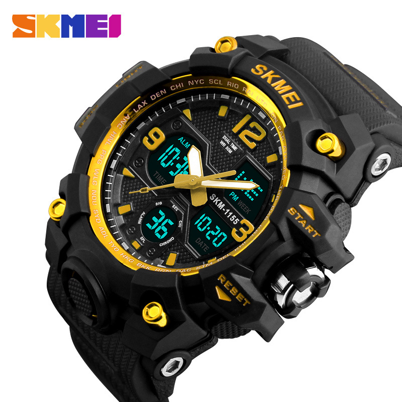Timemei Men's Large Waterproof Electronic Watch Fashionable Multifunctional Outdoor Sports Watch Sports Watch Student Watch - Image 5
