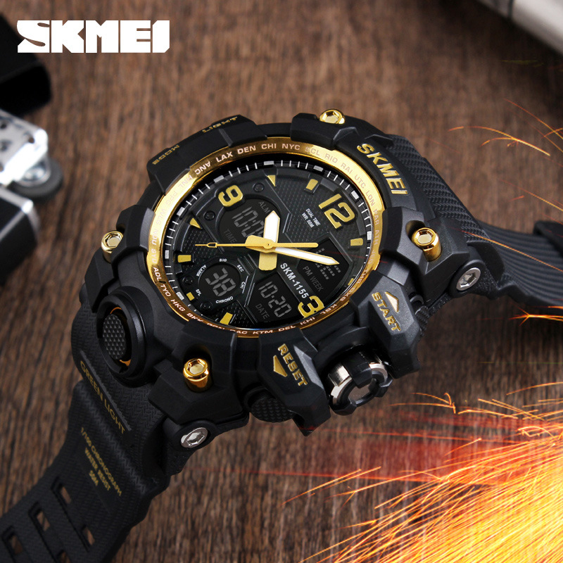 Timemei Men's Large Waterproof Electronic Watch Fashionable Multifunctional Outdoor Sports Watch Sports Watch Student Watch - Image 2