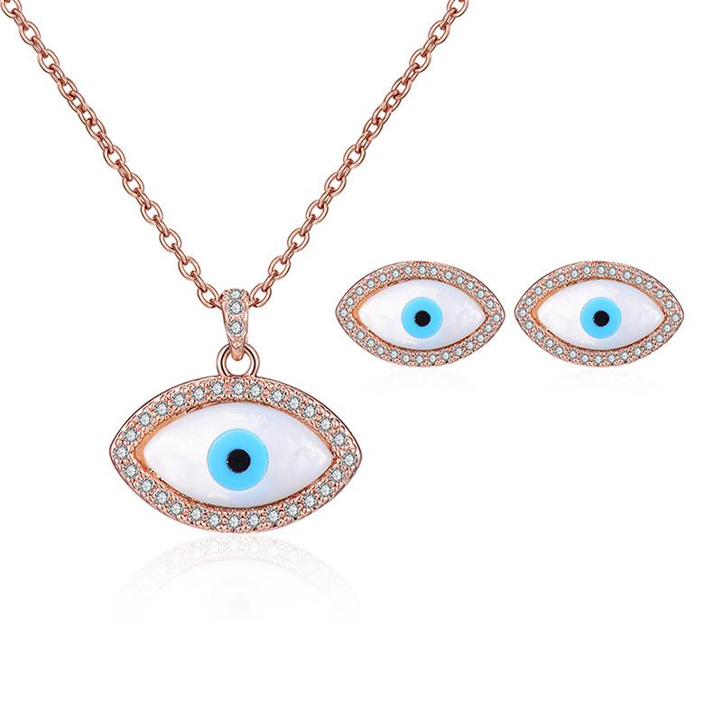 Cross-border Explosive Jewelry Set Bridal Jewelry Peacock Gemstone Necklace Earrings Bridal Jewelry Set - Image 4