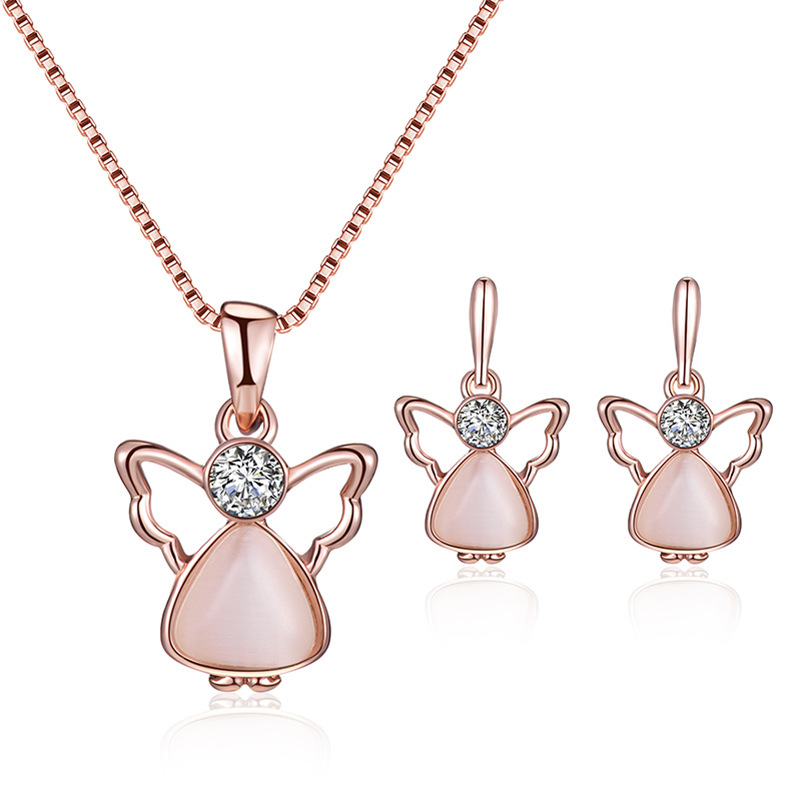 Cross-border Explosive Jewelry Set Bridal Jewelry Peacock Gemstone Necklace Earrings Bridal Jewelry Set - Image 11