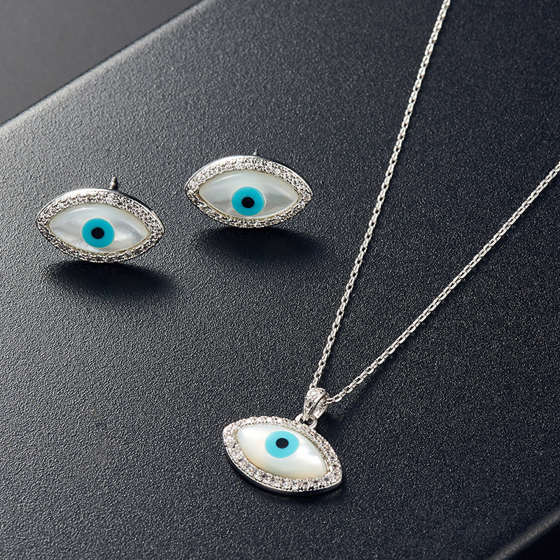 Cross-border Explosive Jewelry Set Bridal Jewelry Peacock Gemstone Necklace Earrings Bridal Jewelry Set - Image 5