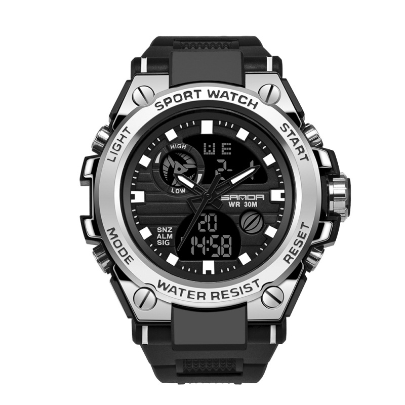 SANDA 739 multi-functional waterproof electronic sports watch timing calendar alarm luminous student youth - Image 10