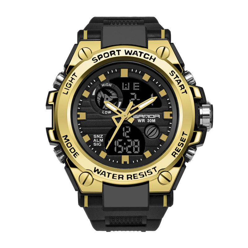 SANDA 739 multi-functional waterproof electronic sports watch timing calendar alarm luminous student youth - Image 7