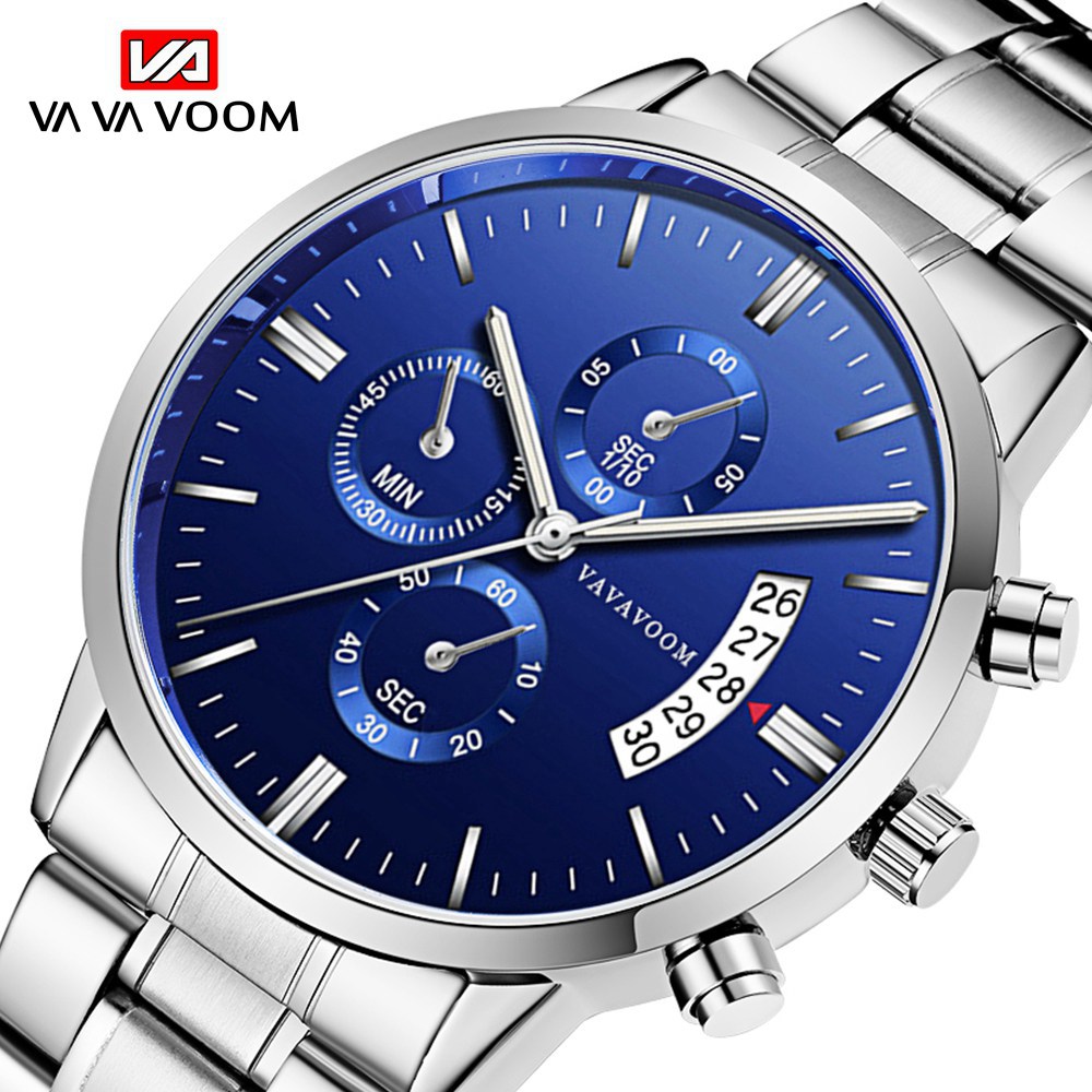 Stainless Steel Band Business Casual Calendar Quartz Watch Men's Waterproof Black Stainless Steel Wholesale Watch One Piece Dropshipping - Image 10