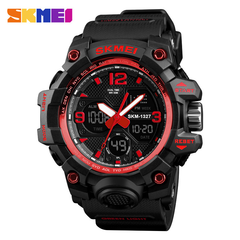 Timemei Men's Large Waterproof Electronic Watch Fashionable Multifunctional Outdoor Sports Watch Sports Watch Student Watch - Image 8