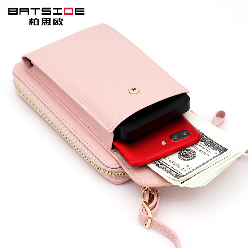 New large-capacity mobile phone bag small single shoulder messenger zipper bag multifunctional long clutch bag ladies wallet wholesale - Image 10