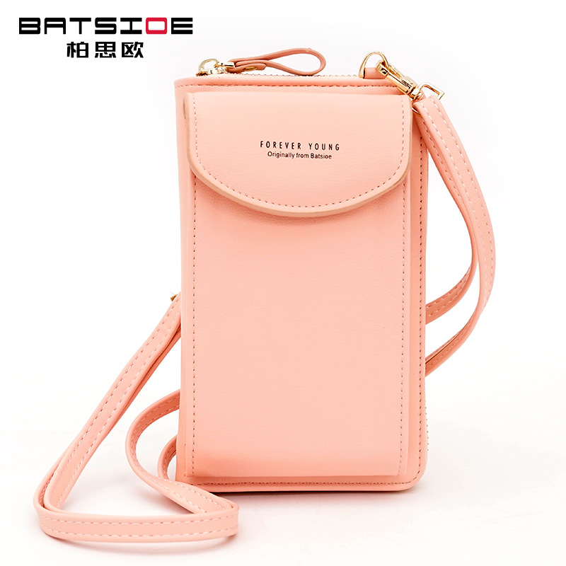 New large-capacity mobile phone bag small single shoulder messenger zipper bag multifunctional long clutch bag ladies wallet wholesale - Image 16