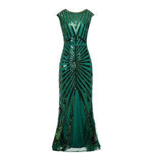 Amazon's best-selling sequined fishtail hem long slim dress evening party annual meeting high-end banquet reception dress