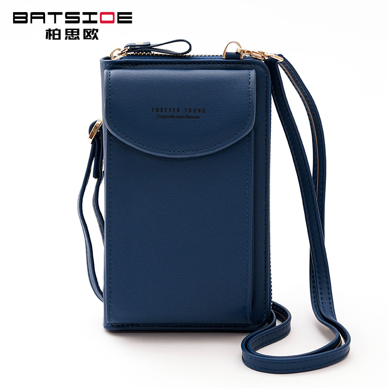 New large-capacity mobile phone bag small single shoulder messenger zipper bag multifunctional long clutch bag ladies wallet wholesale - Image 11