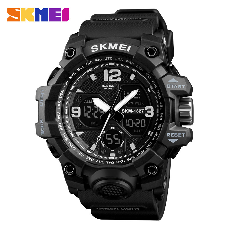 Timemei Men's Large Waterproof Electronic Watch Fashionable Multifunctional Outdoor Sports Watch Sports Watch Student Watch - Image 10
