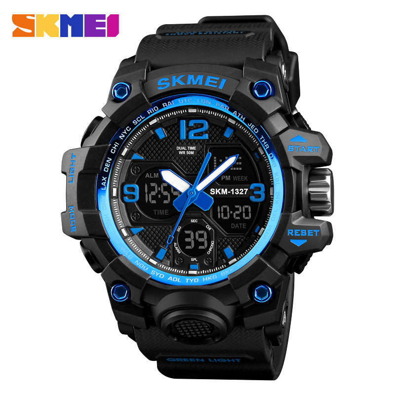 Timemei Men's Large Waterproof Electronic Watch Fashionable Multifunctional Outdoor Sports Watch Sports Watch Student Watch - Image 7