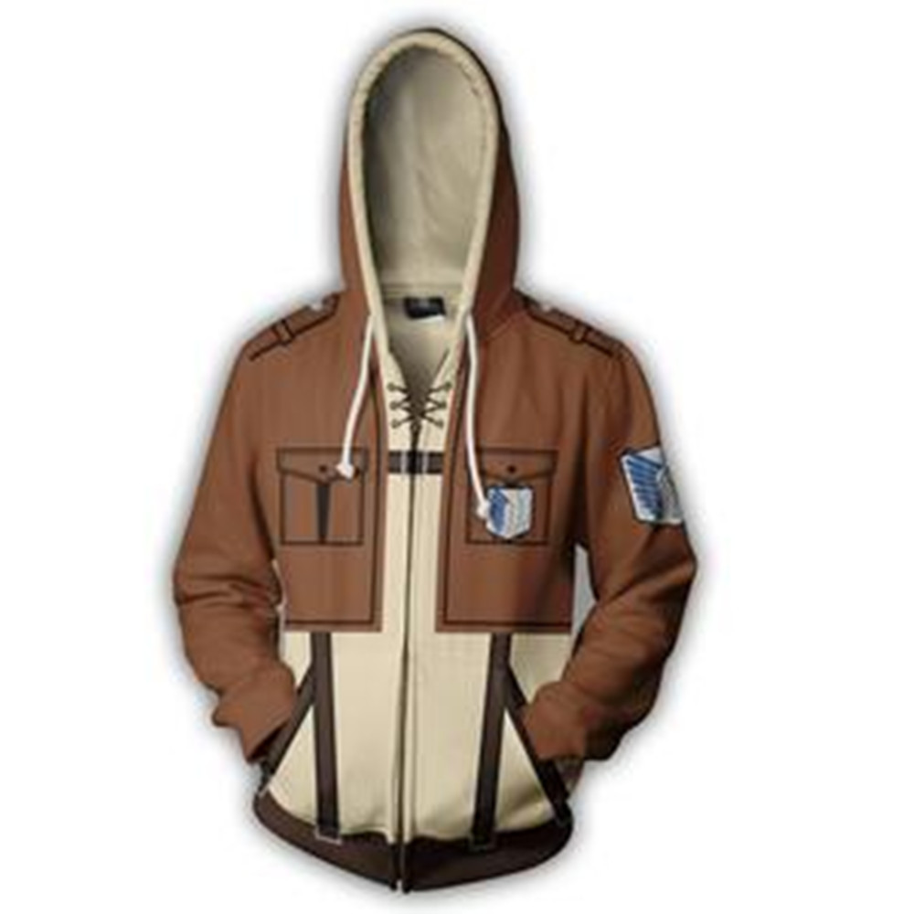 New Attack on Titan series, 3D printed sweatshirts, cosplay coat - Image 7