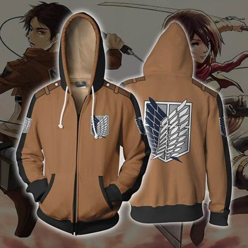 New Attack on Titan series, 3D printed sweatshirts, cosplay coat - Image 2