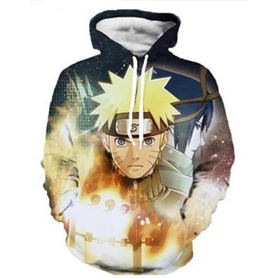 2018 New 3D Printing Naruto Anime Dragon Ball AliExpress Hot Hooded Sweater Anime Pocket Sweater - Image 6