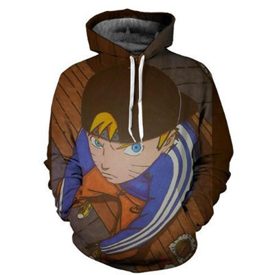 2018 New 3D Printing Naruto Anime Dragon Ball AliExpress Hot Hooded Sweater Anime Pocket Sweater - Image 9