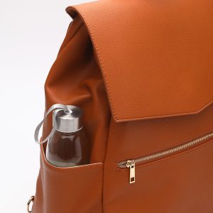 New Hot Sale PU Mommy Bag Double Shoulder Multifunctional Large Capacity Maternal and Baby Bag Diaper Bag Free Cooling Bag Cosmetic Bag