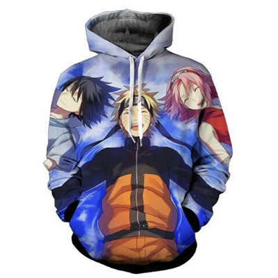 2018 New 3D Printing Naruto Anime Dragon Ball AliExpress Hot Hooded Sweater Anime Pocket Sweater - Image 13