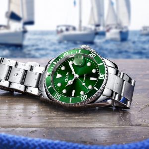 Brand watches multi-function sports watches men's stainless steel waterproof luminous quartz watch men's watch
