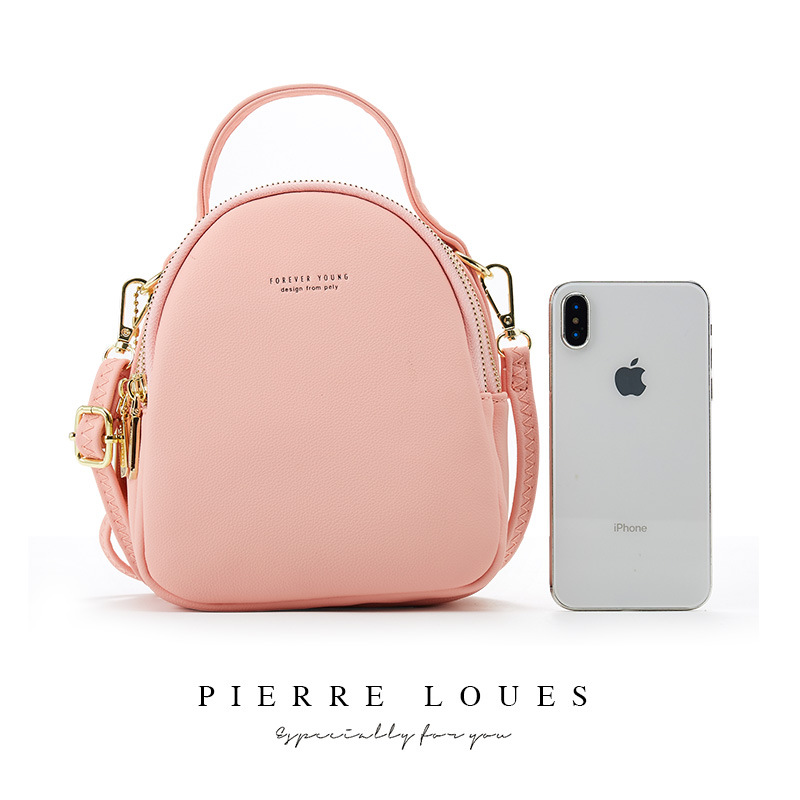 Pierre Louis new ladies backpack Korean version of pure color ladies bag large capacity simple ladies small backpack - Image 9