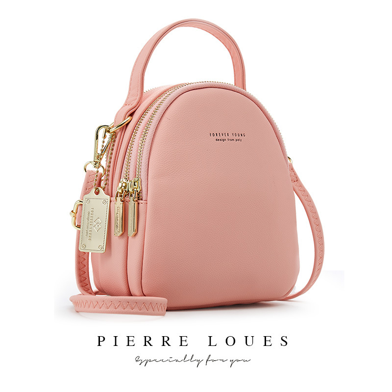 Pierre Louis new ladies backpack Korean version of pure color ladies bag large capacity simple ladies small backpack - Image 11