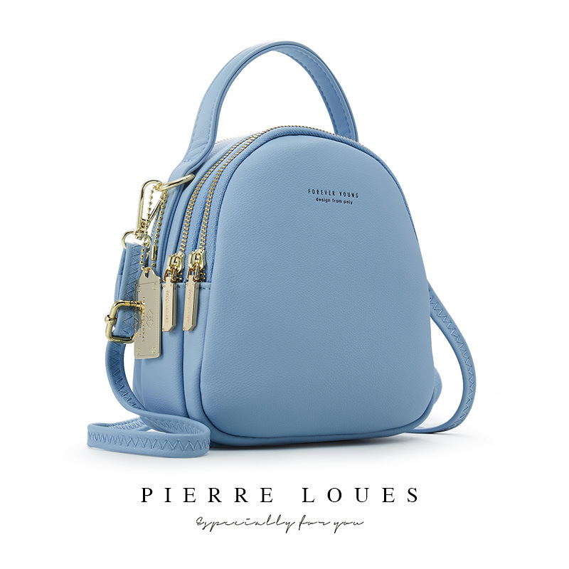 Pierre Louis new ladies backpack Korean version of pure color ladies bag large capacity simple ladies small backpack - Image 10