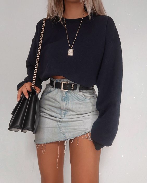 Factory direct sales Amazon European and American women's hot style round neck long-sleeved T-shirt short top sweater drop shipping - Image 8
