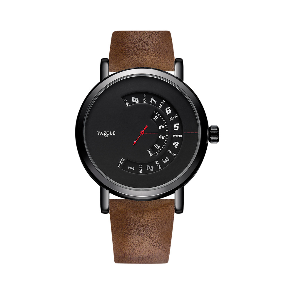 Yazole 509 Cross-border Fashion Turntable Watch Men Waterproof Men's Quartz Watch Men's Watch Watch Wholesale - Image 4