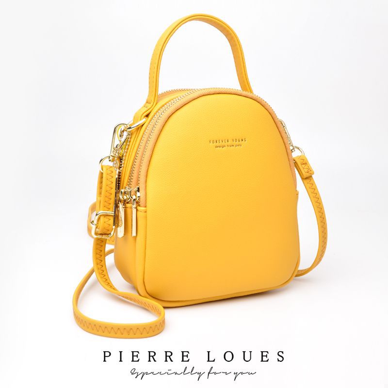 Pierre Louis new ladies backpack Korean version of pure color ladies bag large capacity simple ladies small backpack - Image 8