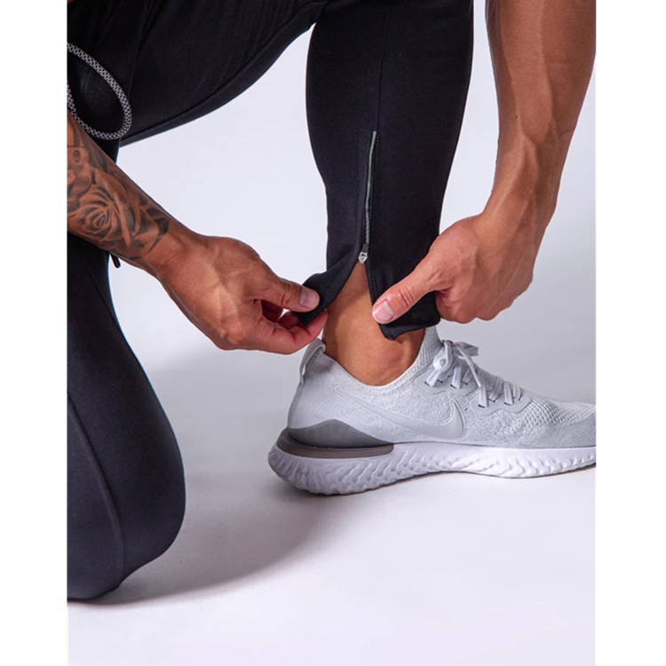 2023 Cross-Border New Sports Trousers Men's Running Training Cotton Slim Fit Skinny Pants Lace-up Drawstring Casual Sweatpants - Image 2