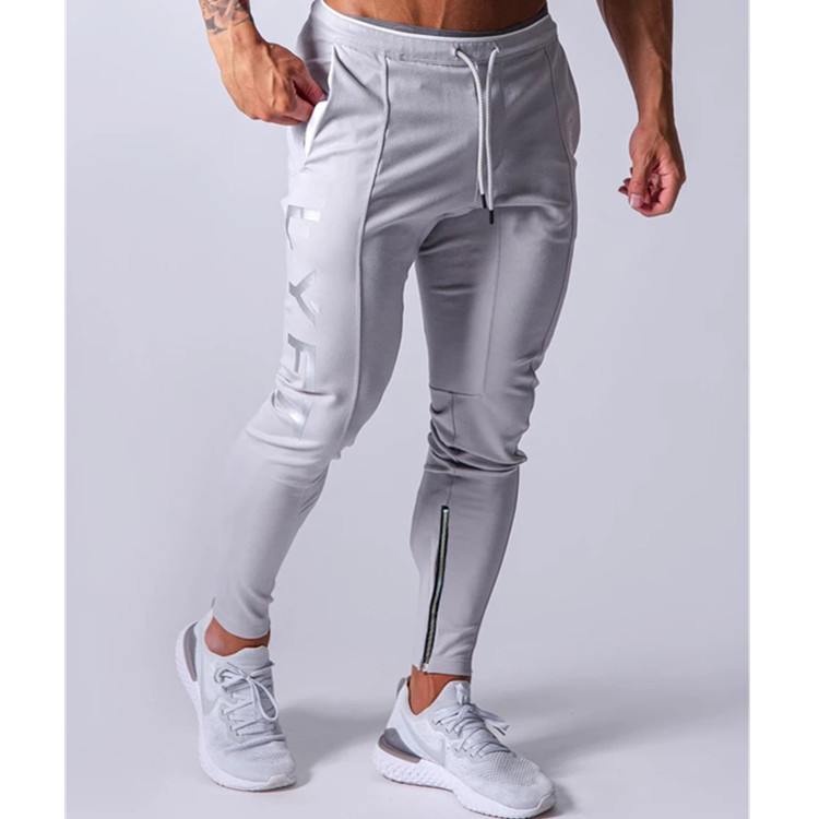 2023 Cross-Border New Sports Trousers Men's Running Training Cotton Slim Fit Skinny Pants Lace-up Drawstring Casual Sweatpants - Image 7