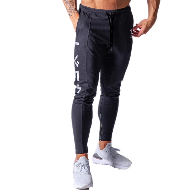 2023 Cross-Border New Sports Trousers Men's Running Training Cotton Slim Fit Skinny Pants Lace-up Drawstring Casual Sweatpants - Image 6