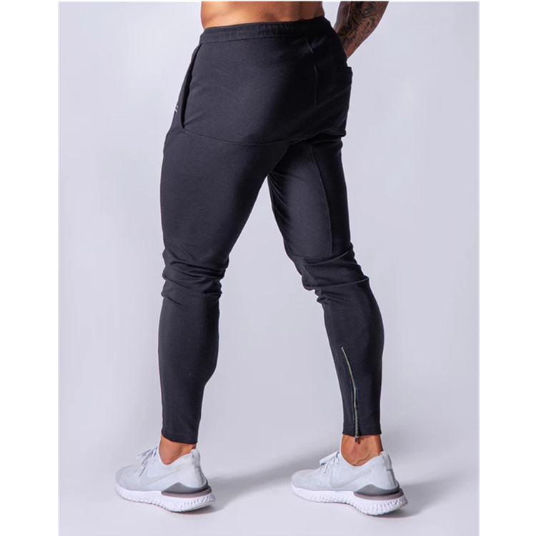 2023 Cross-Border New Sports Trousers Men's Running Training Cotton Slim Fit Skinny Pants Lace-up Drawstring Casual Sweatpants - Image 4