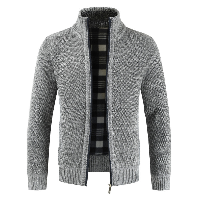 Zip-Front Knit Jacket