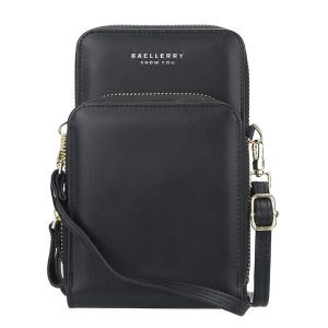 baellerry women's wallet Korean version of large-capacity zipper mobile phone bag female fashion all-match soft leather diagonal female bag