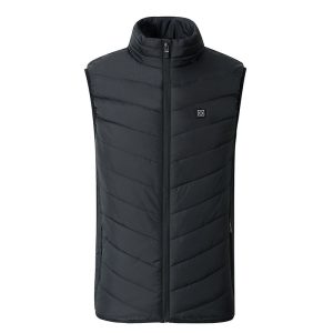 2019 Outdoor Men Electric Heated Vest USB Heating Vest Winter Thermal Cloth Feather Hot Sale Camping Hiking Warm Hunting Jacket