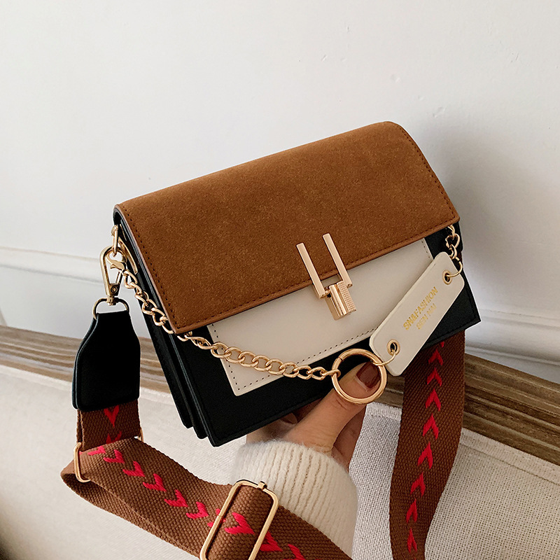 Autumn and winter casual retro small bag female 2019 new Korean fashion frosted shoulder messenger small square bag - Image 4
