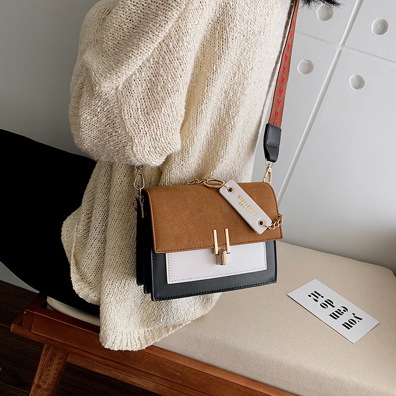 Autumn and winter casual retro small bag female 2019 new Korean fashion frosted shoulder messenger small square bag - Image 2