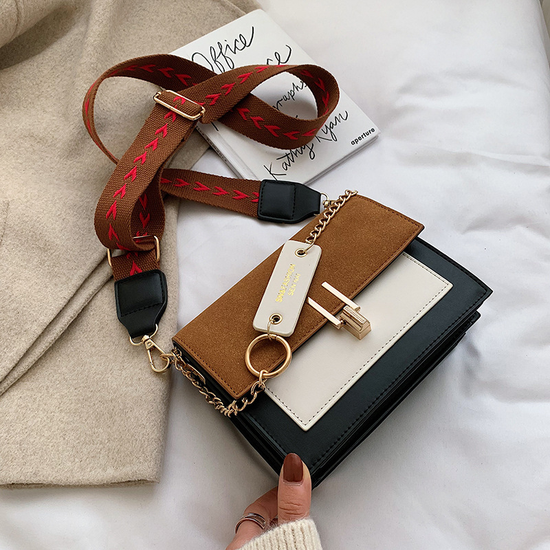 Autumn and winter casual retro small bag female 2019 new Korean fashion frosted shoulder messenger small square bag - Image 6