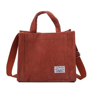 Women's Corduroy Shoulder Bag