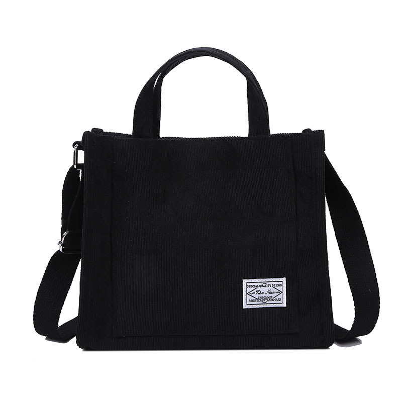 Women's Corduroy Shoulder Bag - Image 9