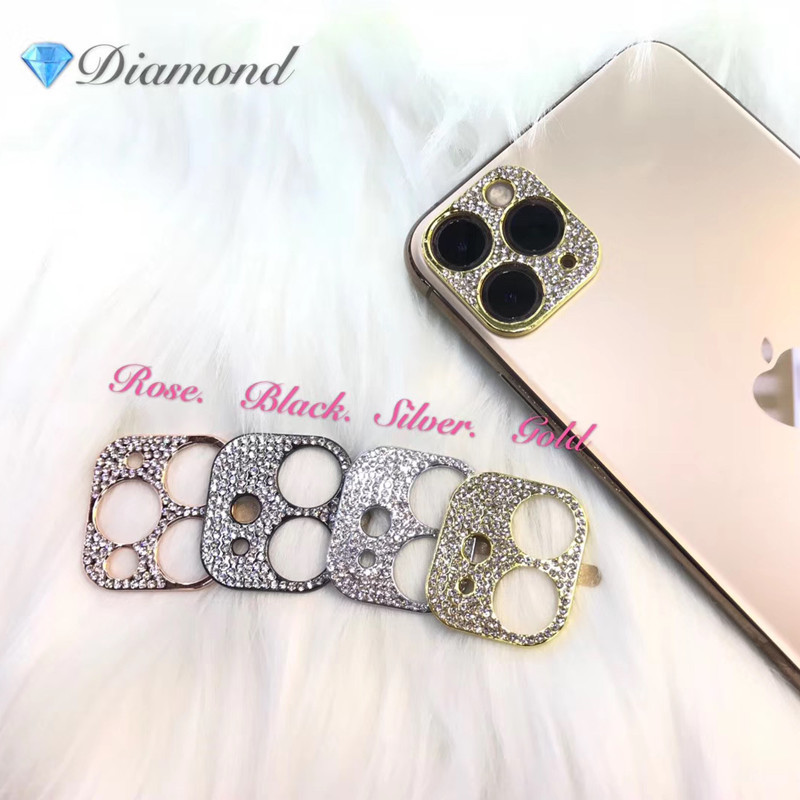 Bling Diamond Camera Lens Protector For iPhone 11 Pro Max Glitter Rhinestone Camera Protective Ring For iPhone 11 Pro Max Cover - Image 9
