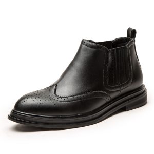 Large size cross-border pointed Chelsea boots British sets of leather boots business men's boots one generation model S08-A
