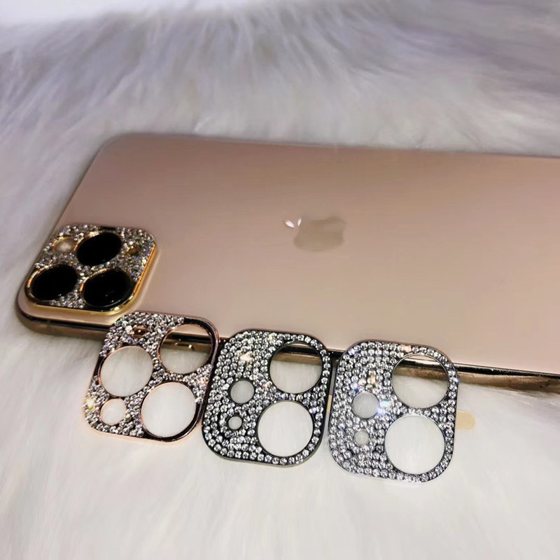 Bling Diamond Camera Lens Protector For iPhone 11 Pro Max Glitter Rhinestone Camera Protective Ring For iPhone 11 Pro Max Cover - Image 5
