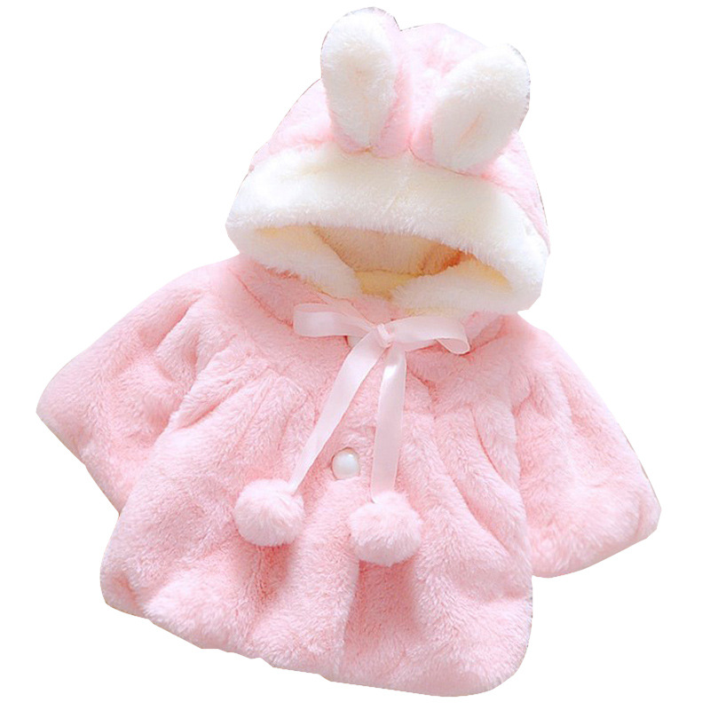 Winter children's dress cape cape girl baby cape coat girl princess two-color faux fur shawl - Image 3