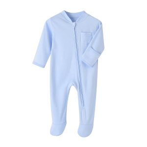 Baby Onesies Spring and Autumn Zipper Long Climb Newborn Clothes Long Sleeve Baby Onesies Baby Clothes Rompers