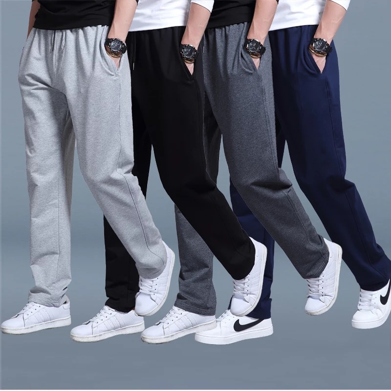Sports pants men's pants new spring new large size loose casual student sweatpants men's straight training trousers