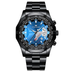 Finzun watch waterproof non-mechanical watch large dial watch super large new calendar cross-border shrimp skin watch creative technology