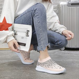 Foreign trade large size wish new women's mesh shoes women's shoes deep mouth low-heeled mesh sports casual shoes wholesale 43 yards