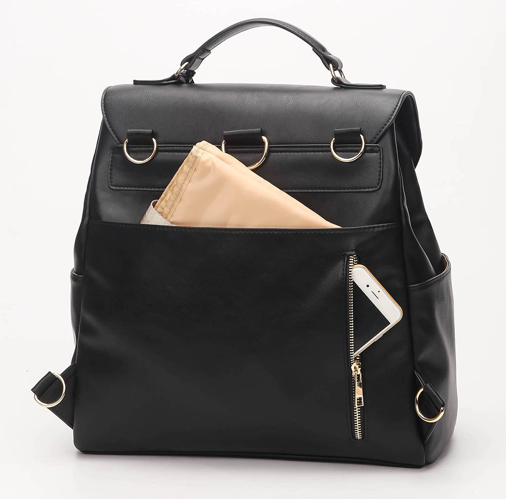 Factory direct supply of new style mommy bag backpack with lock European and American fashion mother and baby bag direct supply wholesale mother and baby mummy backpack - Image 2